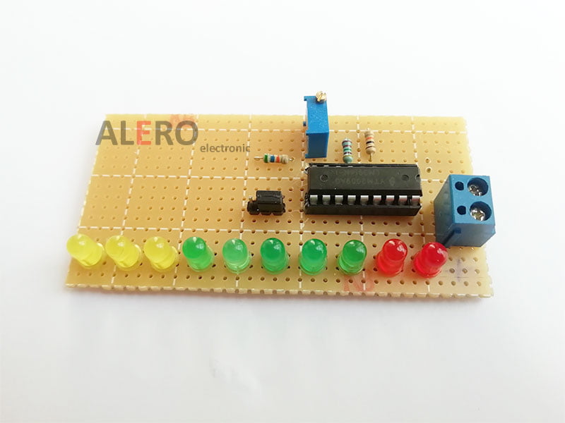 ساخت مدار نمایشگر سطح ولتاژ باتری 12 ولت