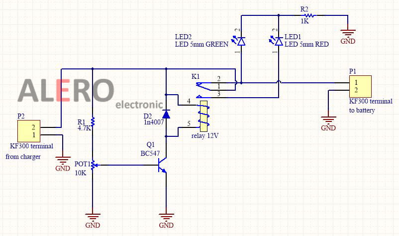 ساخت مدار قطع خودکار شارژ باتری اسیدی