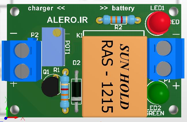 ساخت مدار قطع خودکار شارژ باتری اسیدی